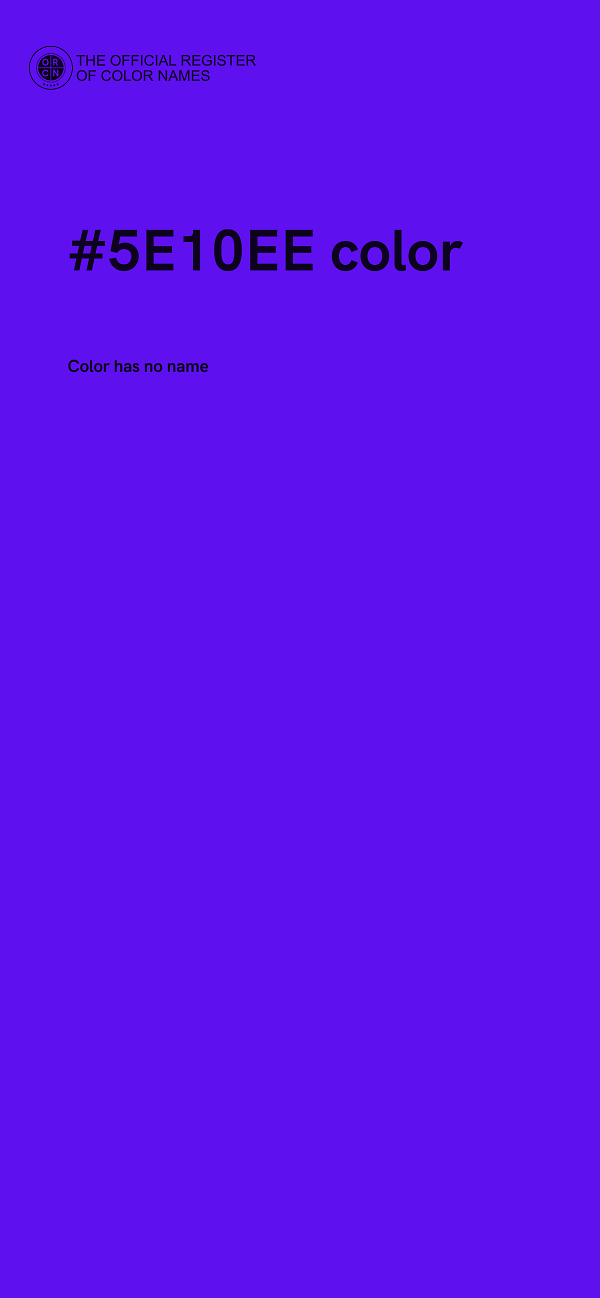#5E10EE color image