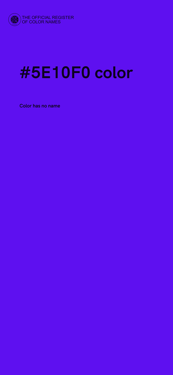 #5E10F0 color image