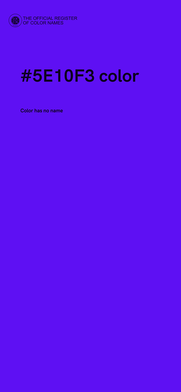 #5E10F3 color image