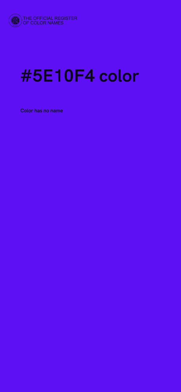#5E10F4 color image
