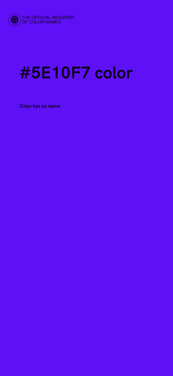 #5E10F7 color image