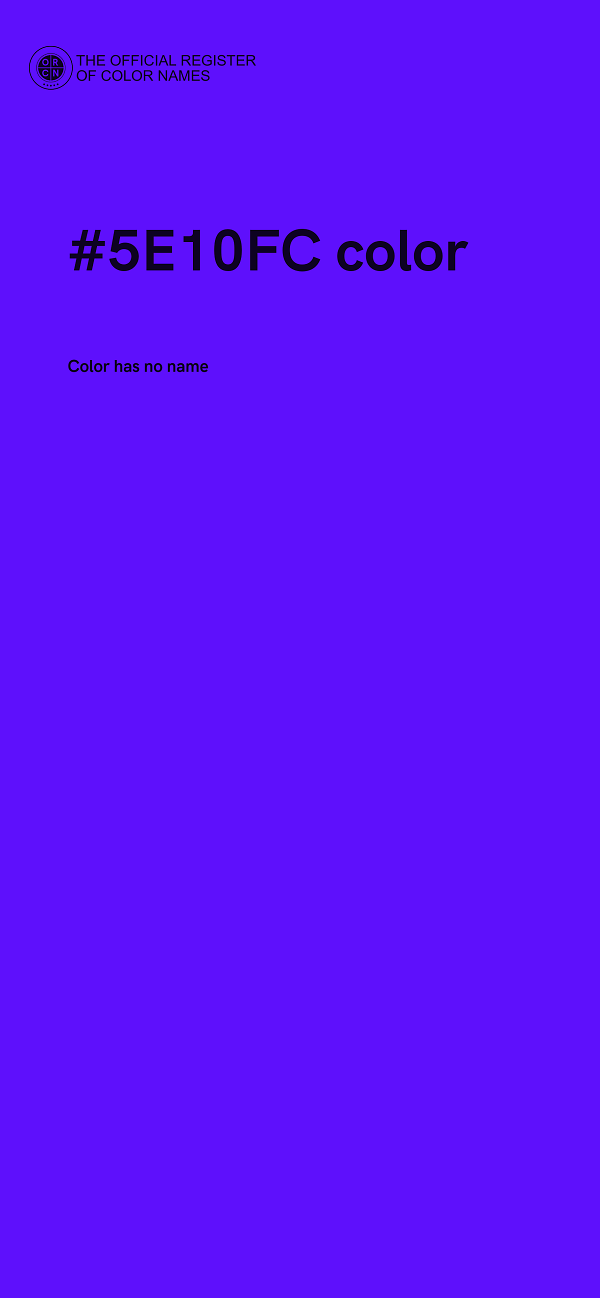 #5E10FC color image