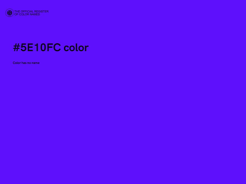 #5E10FC color image