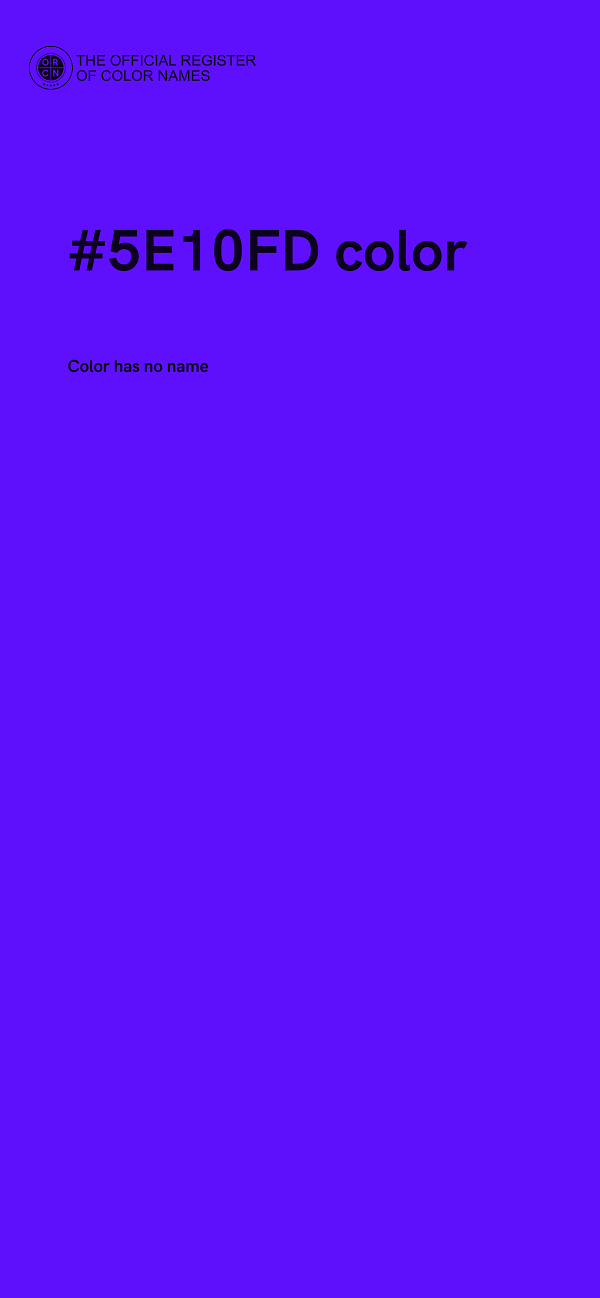 #5E10FD color image