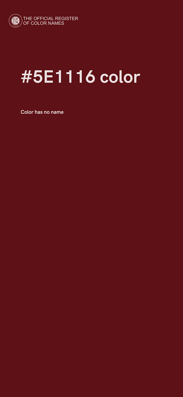 #5E1116 color image