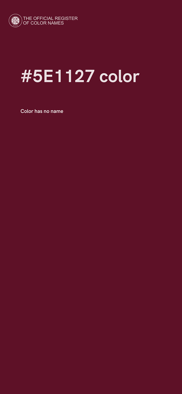 #5E1127 color image