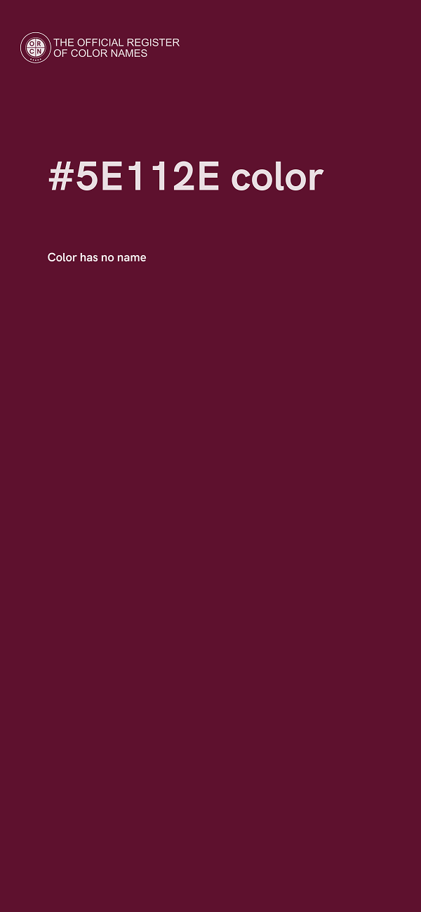 #5E112E color image