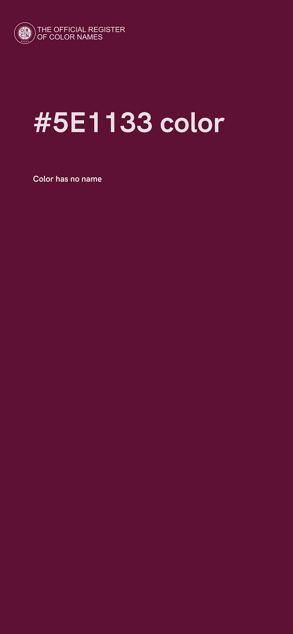 #5E1133 color image