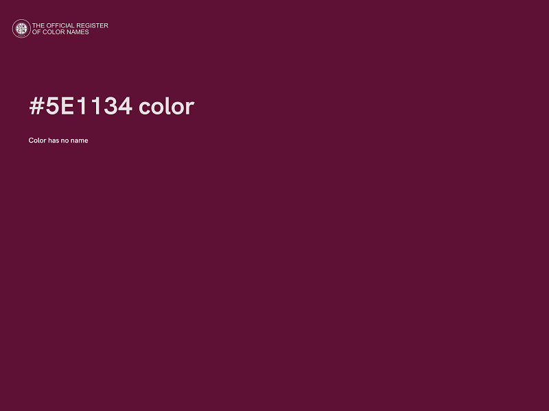 #5E1134 color image