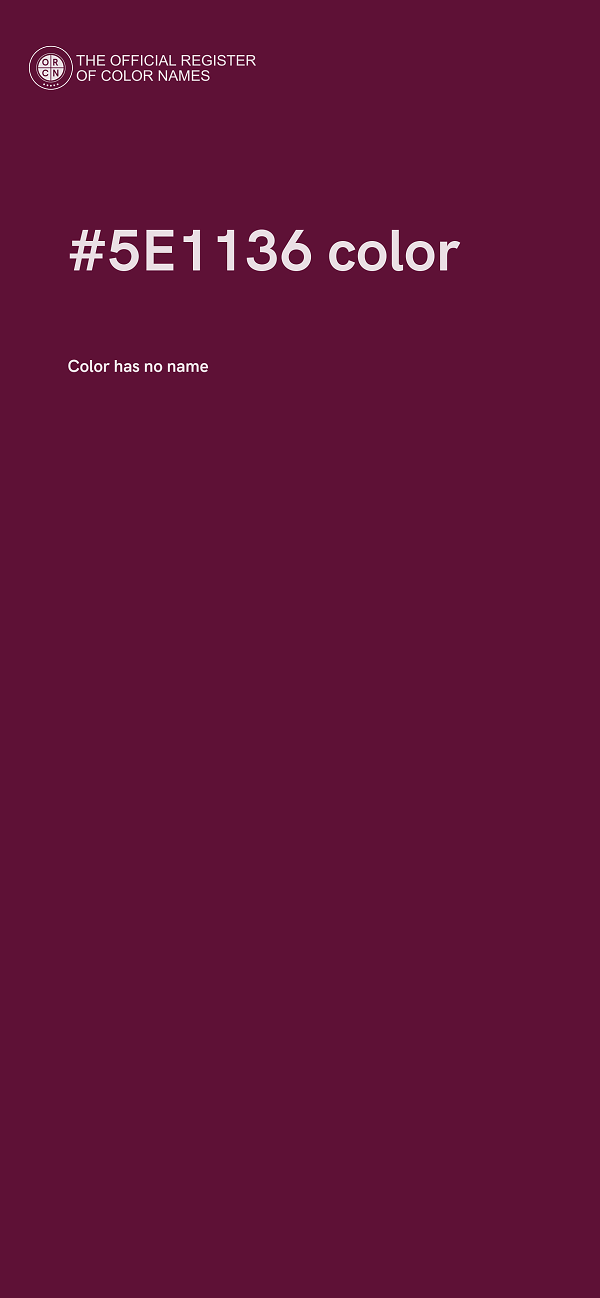 #5E1136 color image
