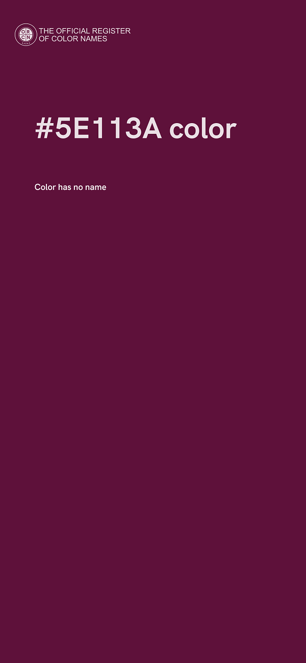 #5E113A color image