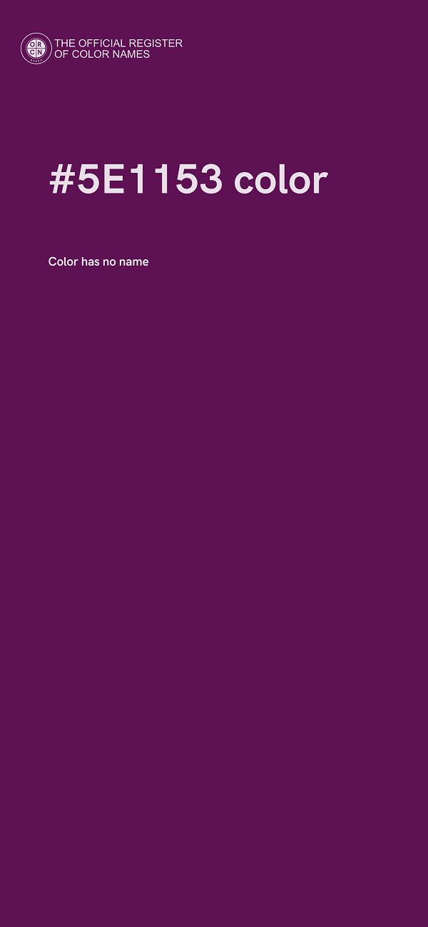 #5E1153 color image