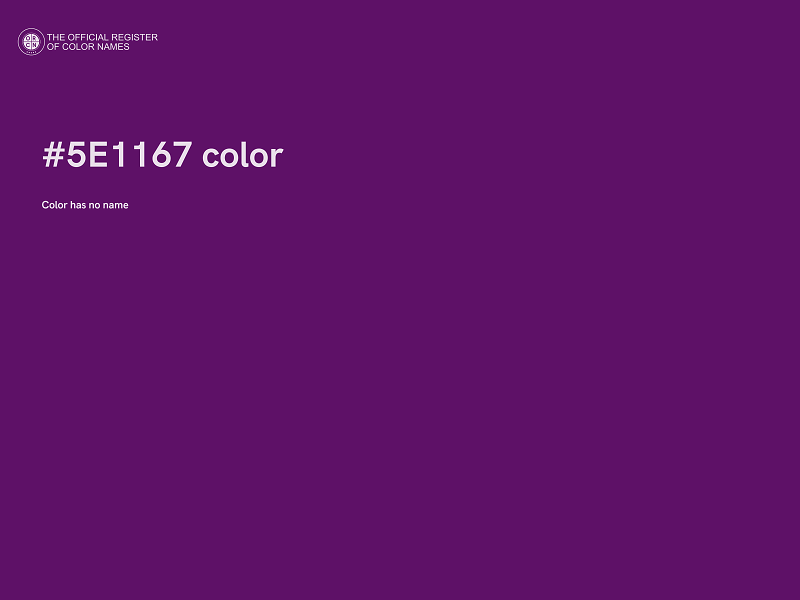 #5E1167 color image