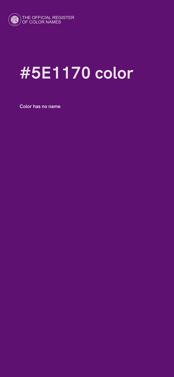 #5E1170 color image
