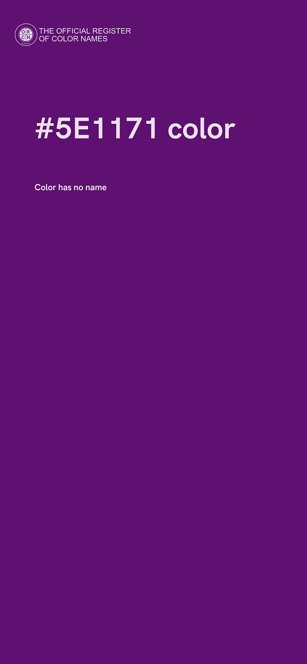 #5E1171 color image