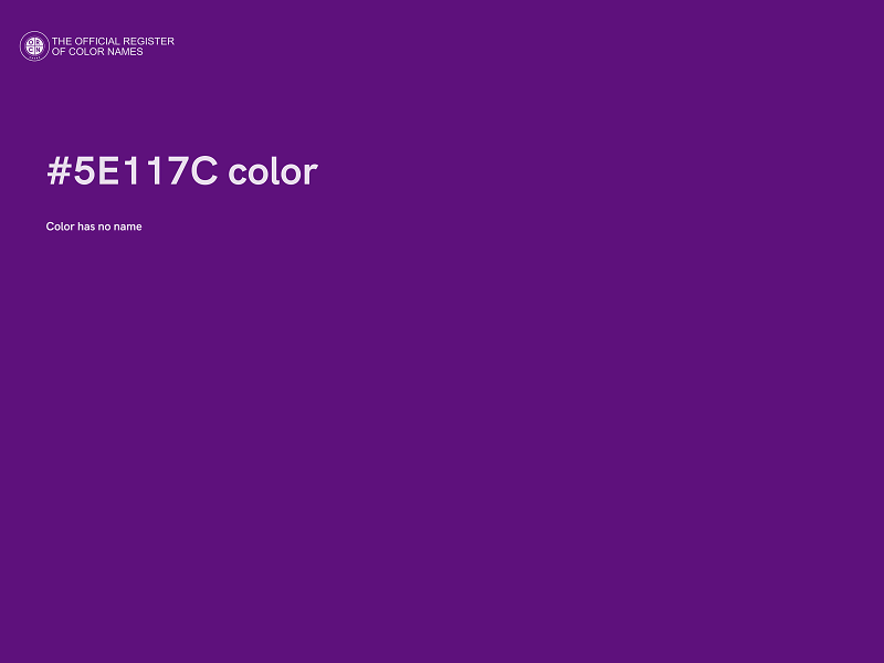 #5E117C color image