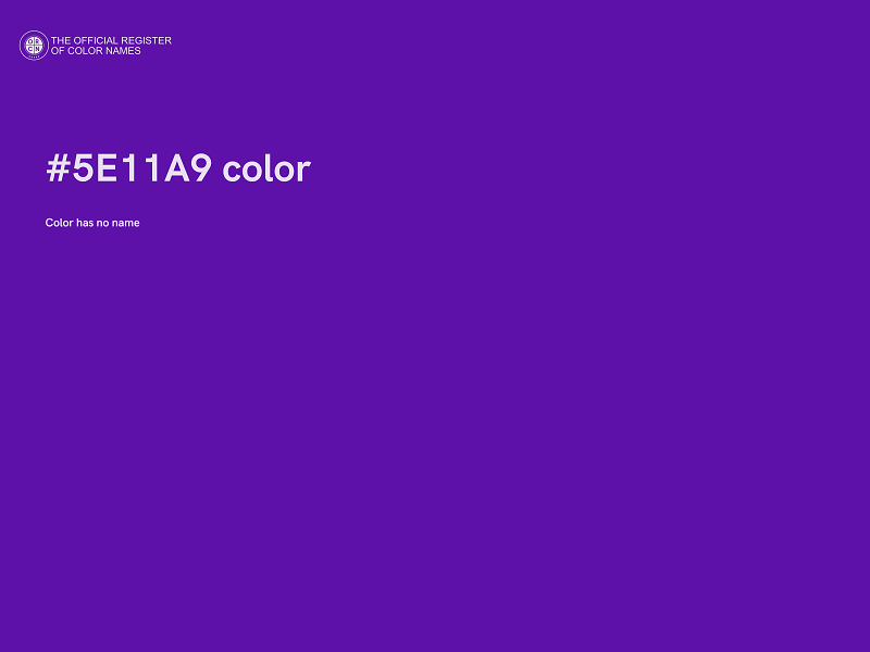 #5E11A9 color image