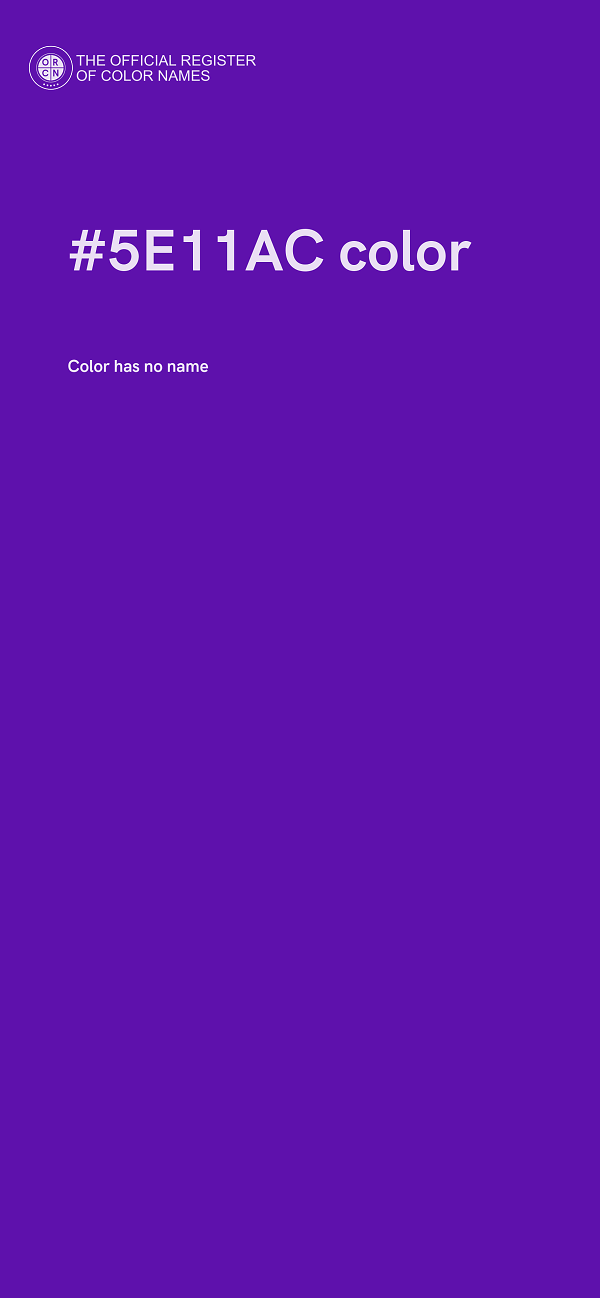 #5E11AC color image