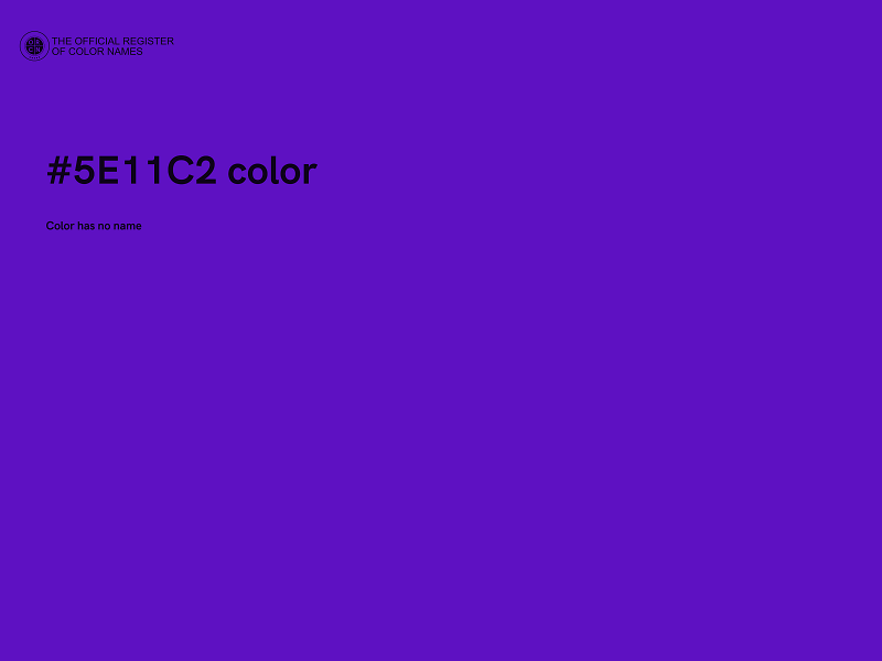 #5E11C2 color image