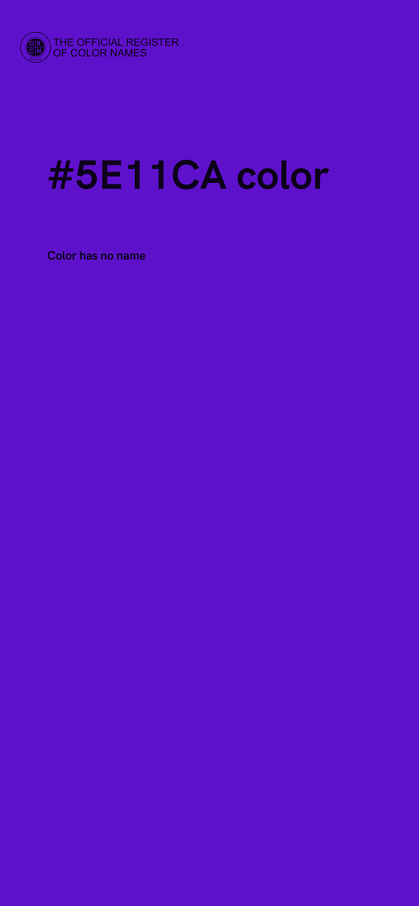 #5E11CA color image