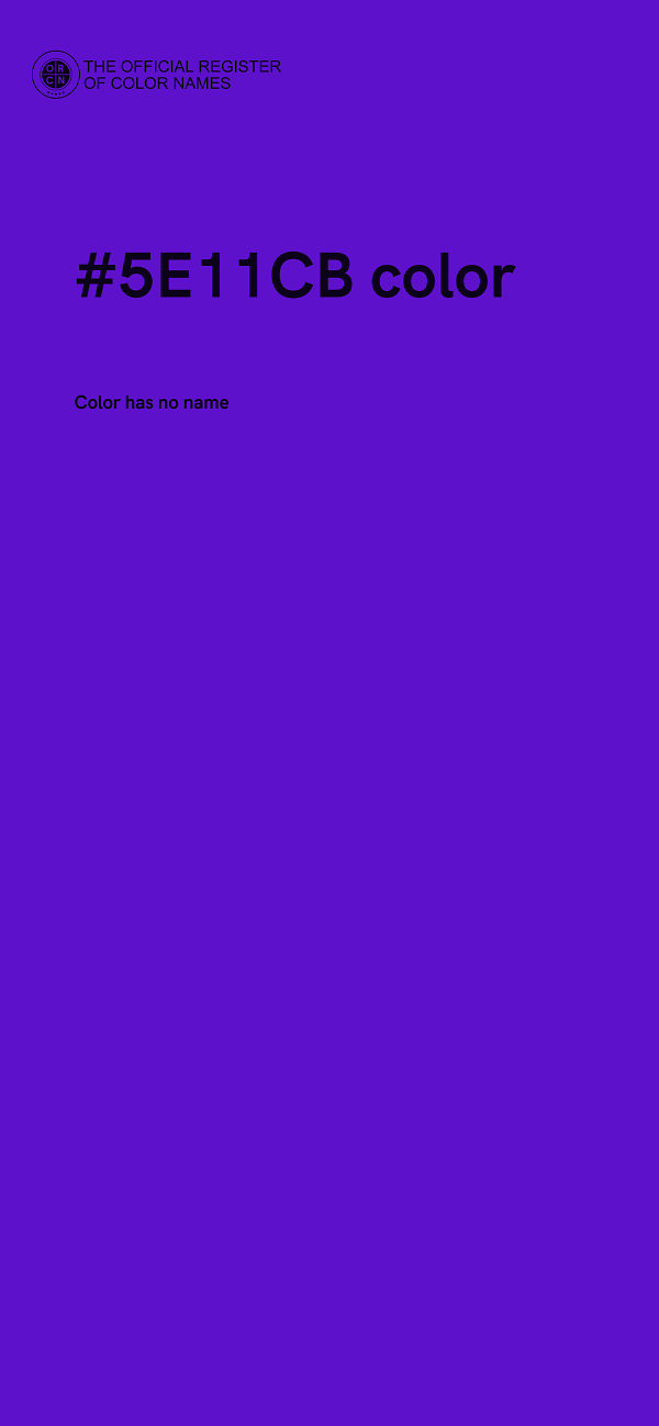 #5E11CB color image