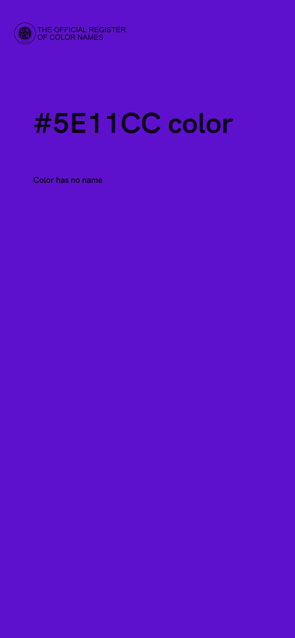 #5E11CC color image
