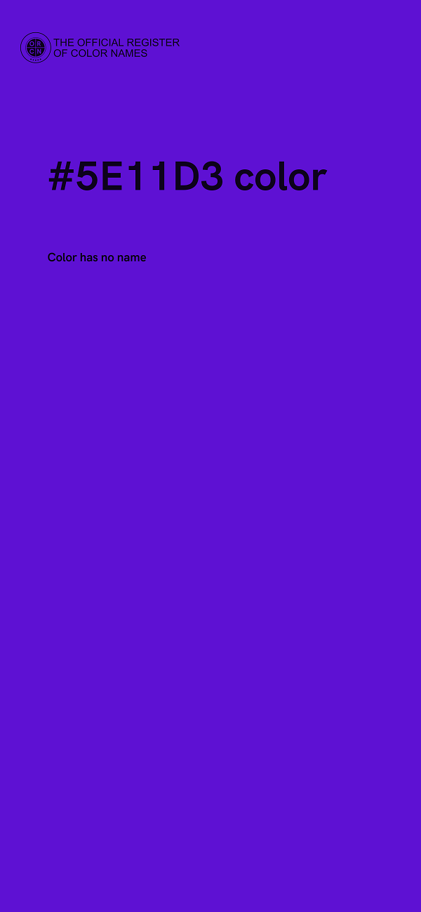 #5E11D3 color image
