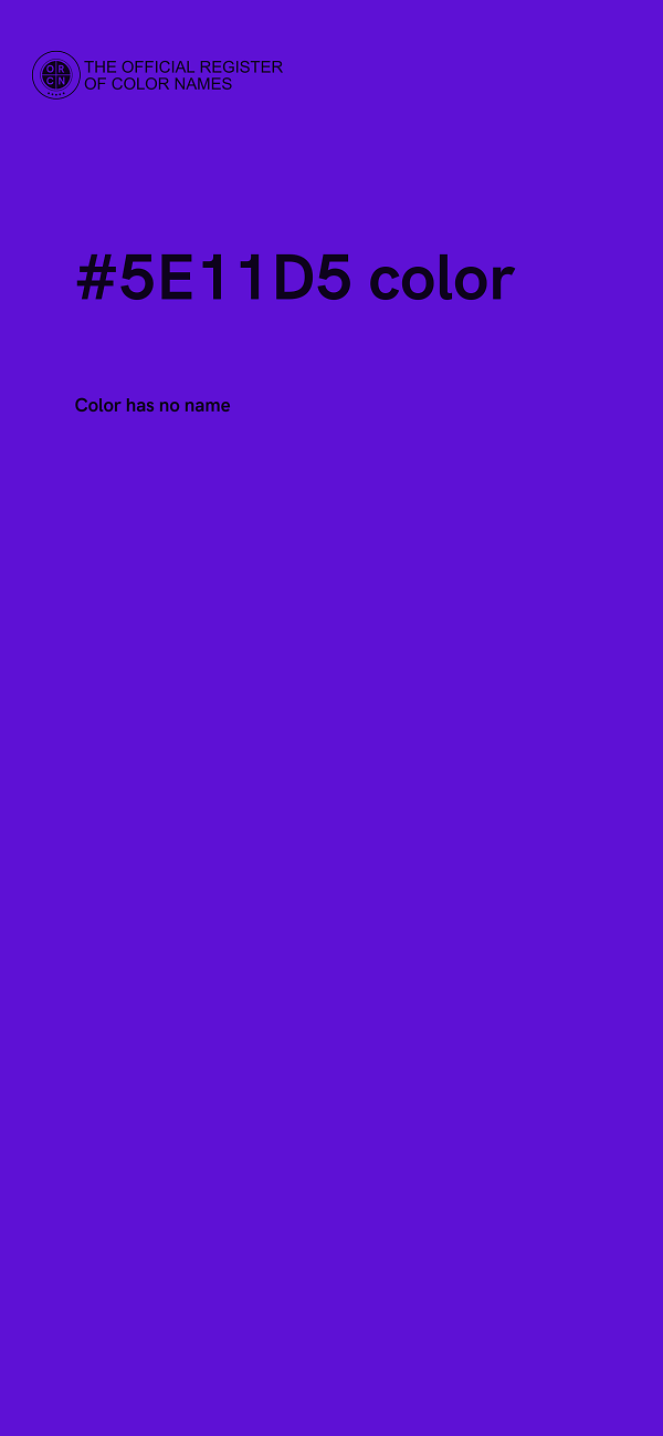 #5E11D5 color image
