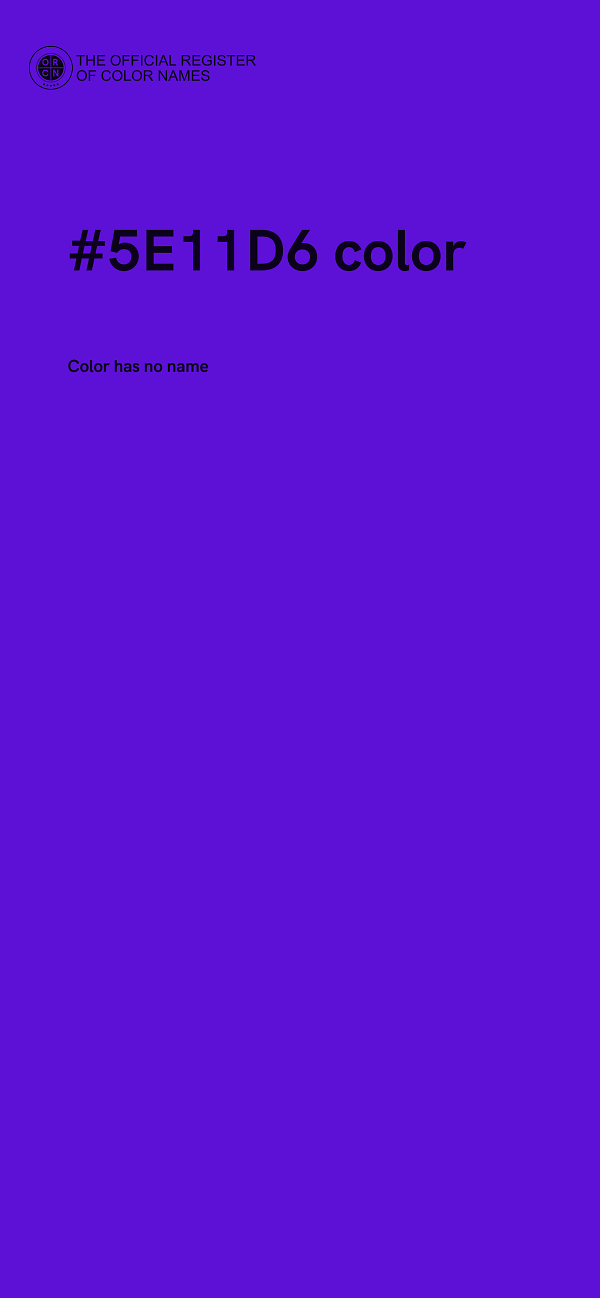 #5E11D6 color image