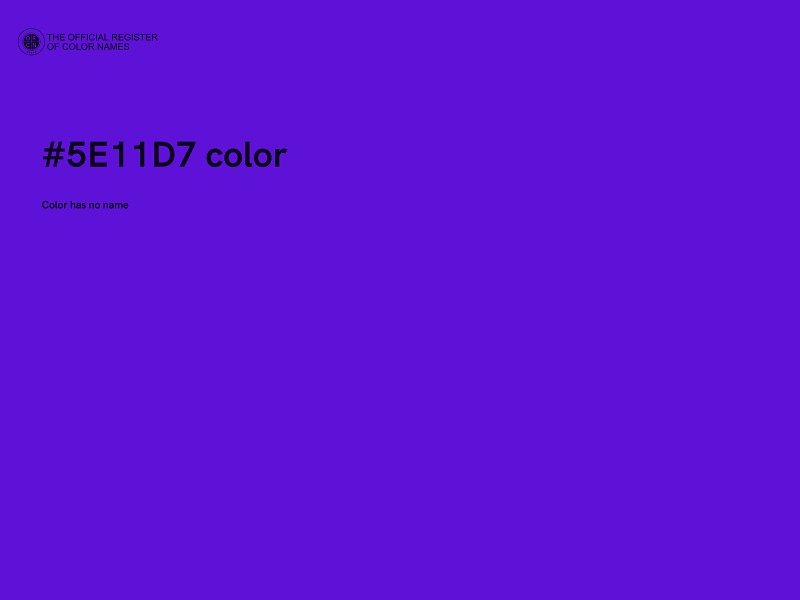 #5E11D7 color image