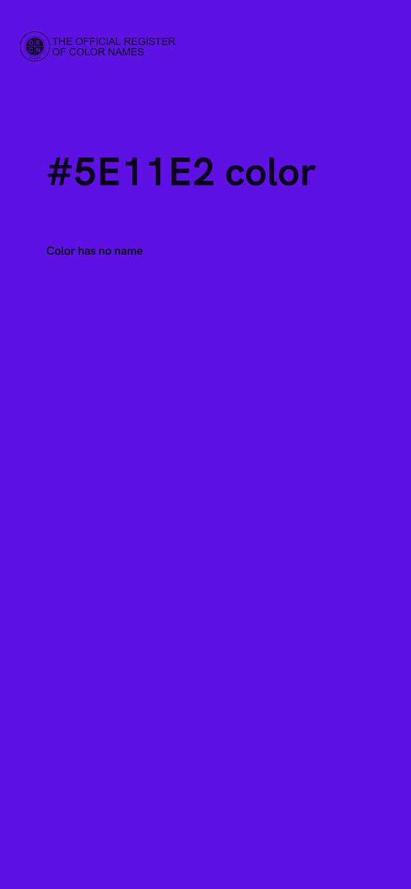 #5E11E2 color image