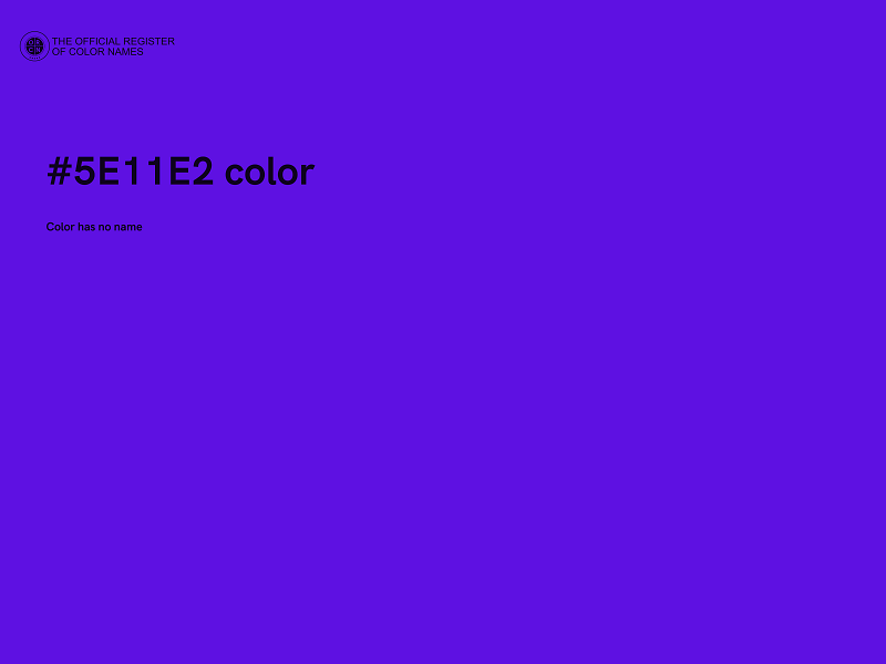 #5E11E2 color image