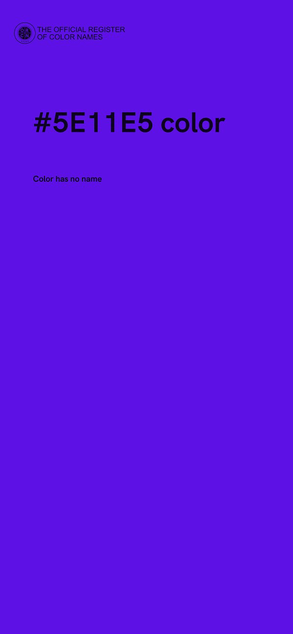 #5E11E5 color image