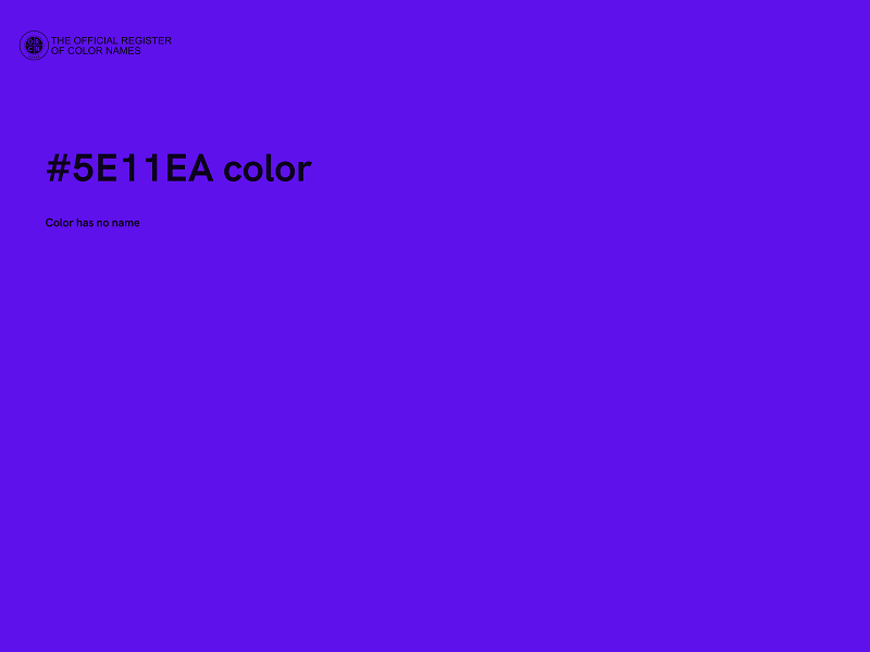 #5E11EA color image