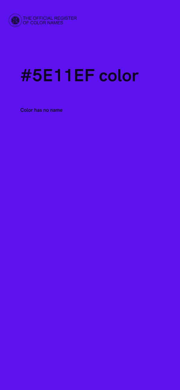 #5E11EF color image
