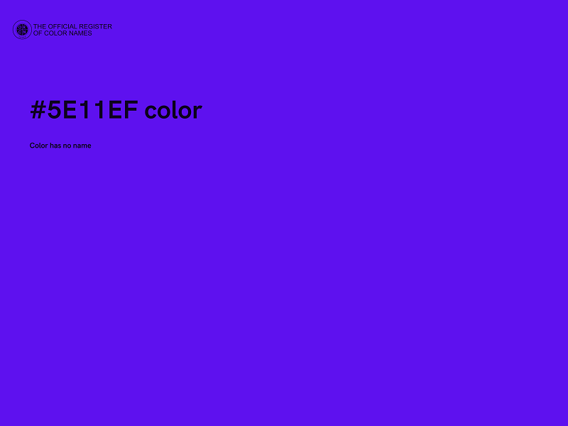 #5E11EF color image