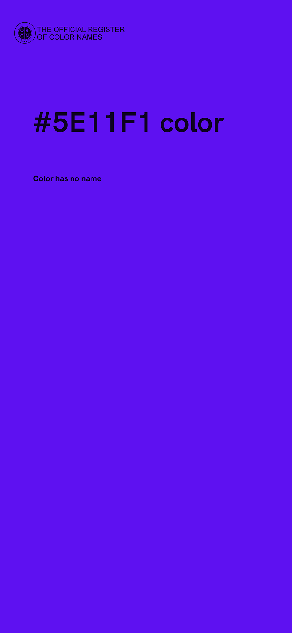 #5E11F1 color image