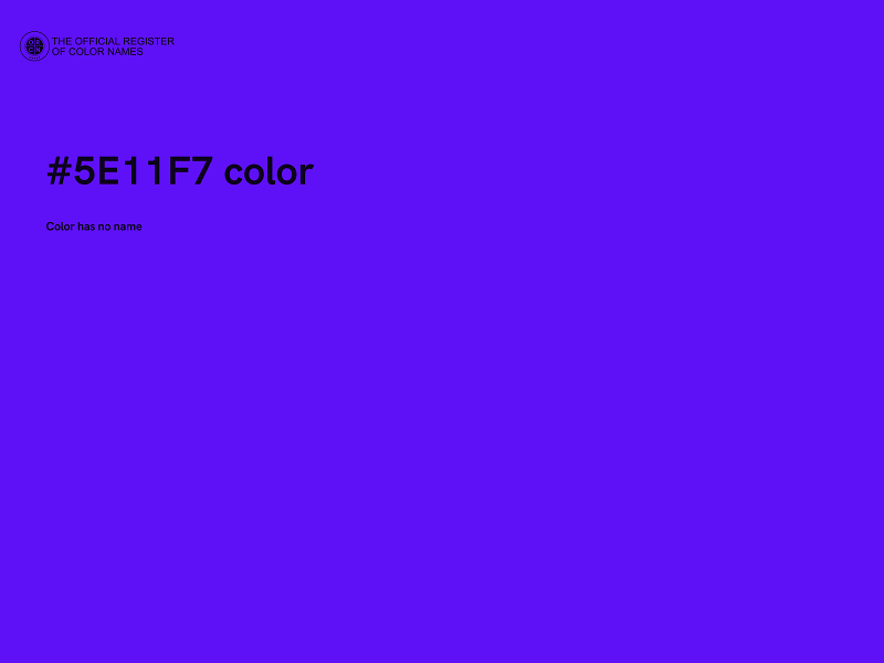 #5E11F7 color image