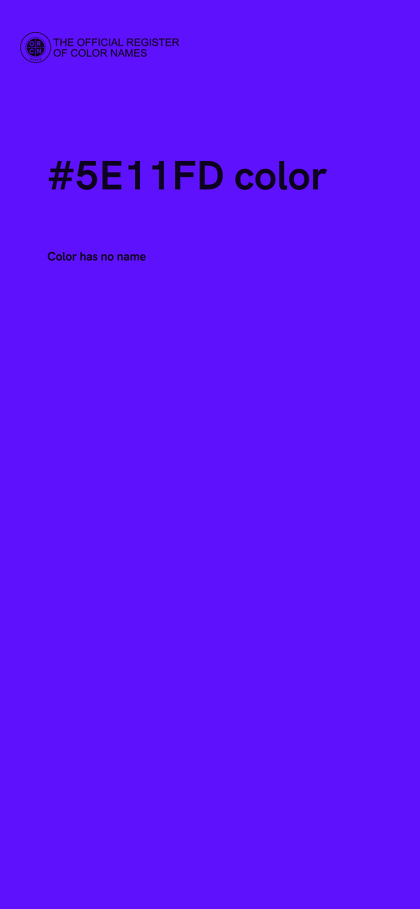 #5E11FD color image