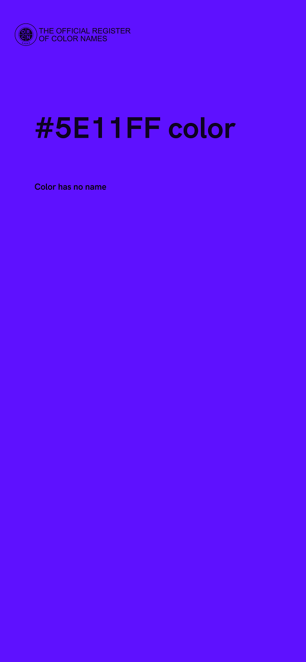 #5E11FF color image