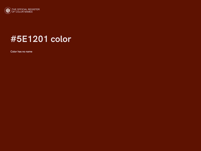 #5E1201 color image