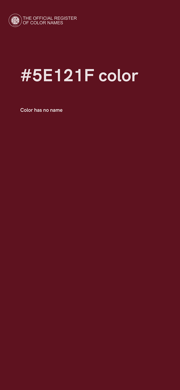 #5E121F color image