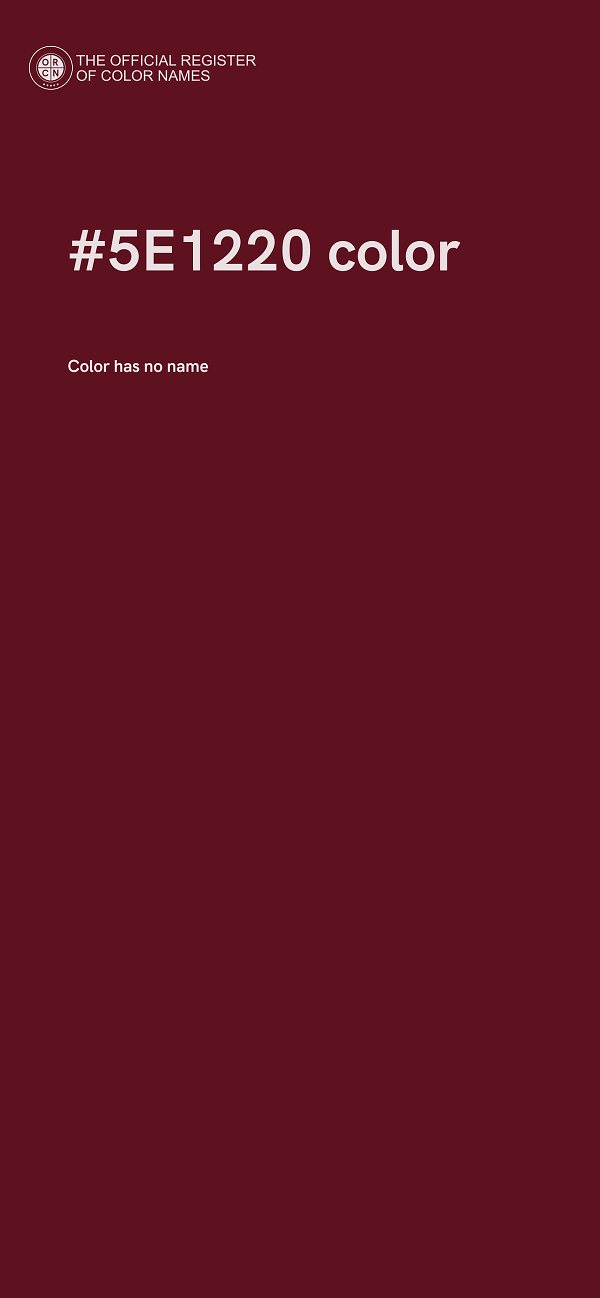 #5E1220 color image
