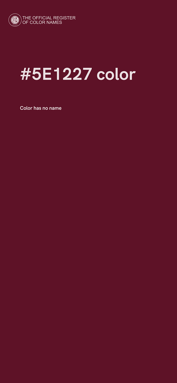 #5E1227 color image