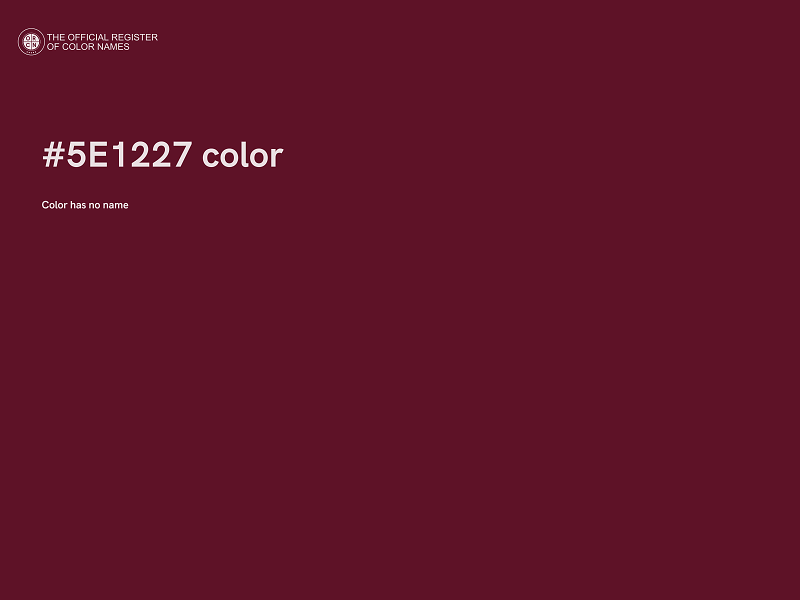 #5E1227 color image