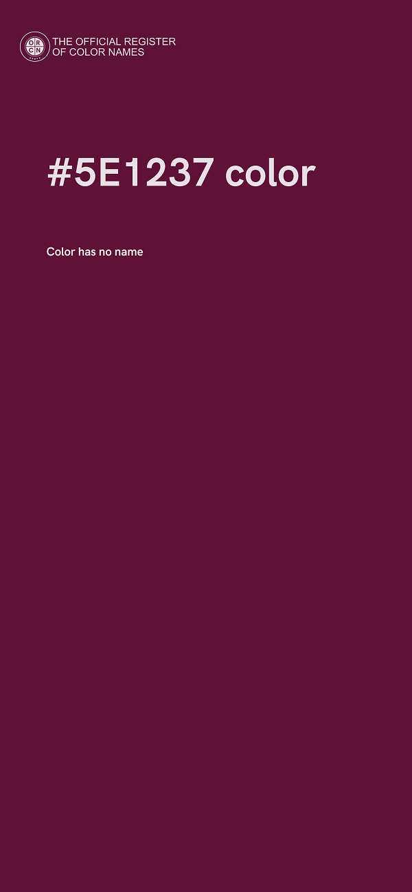#5E1237 color image