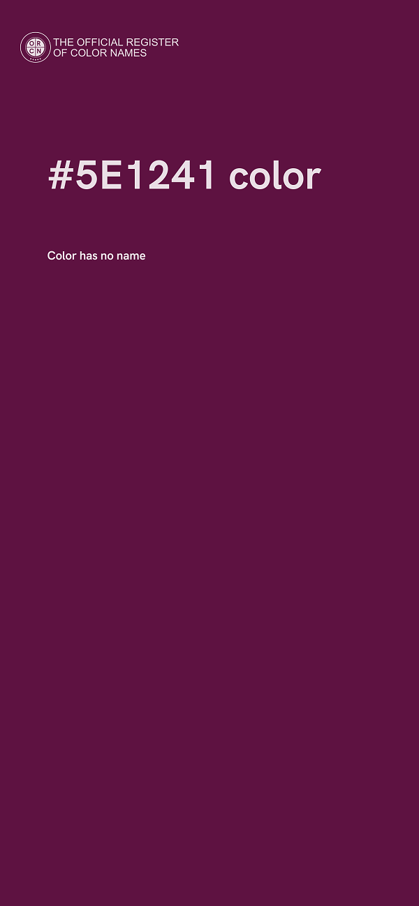 #5E1241 color image