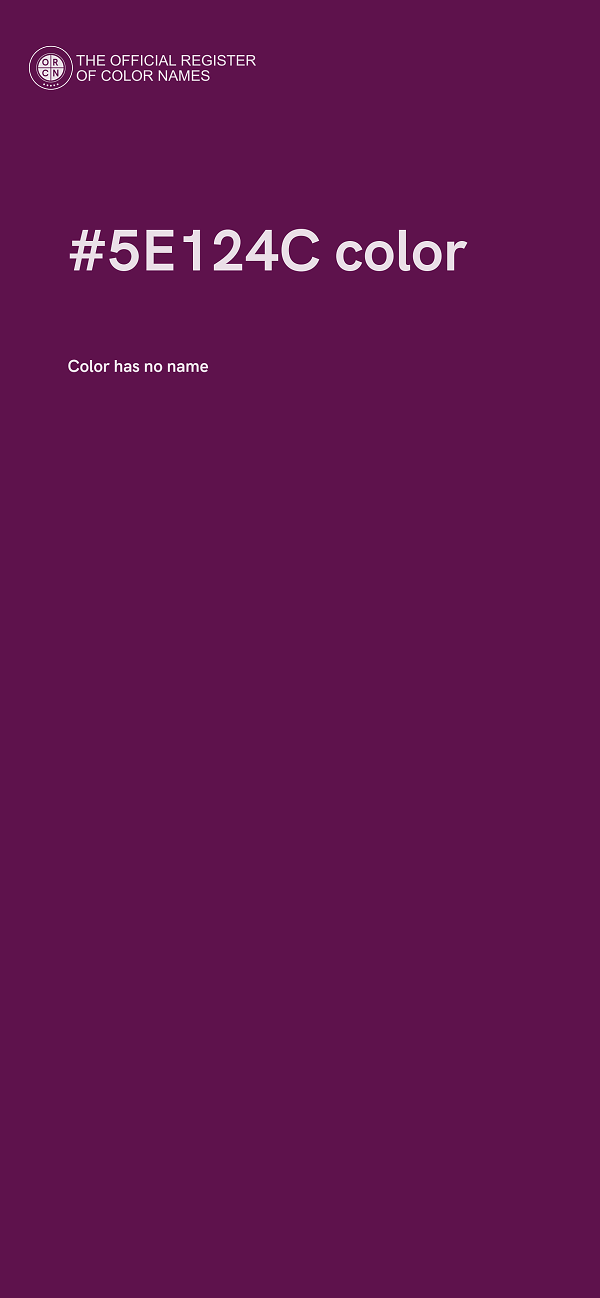 #5E124C color image