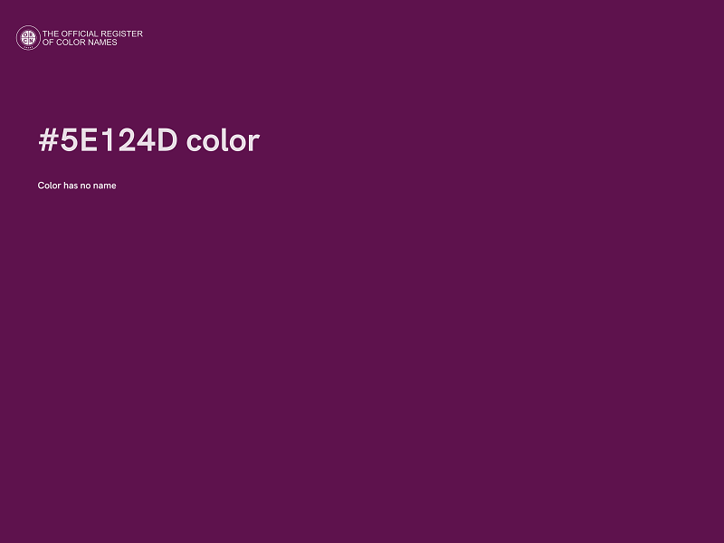 #5E124D color image