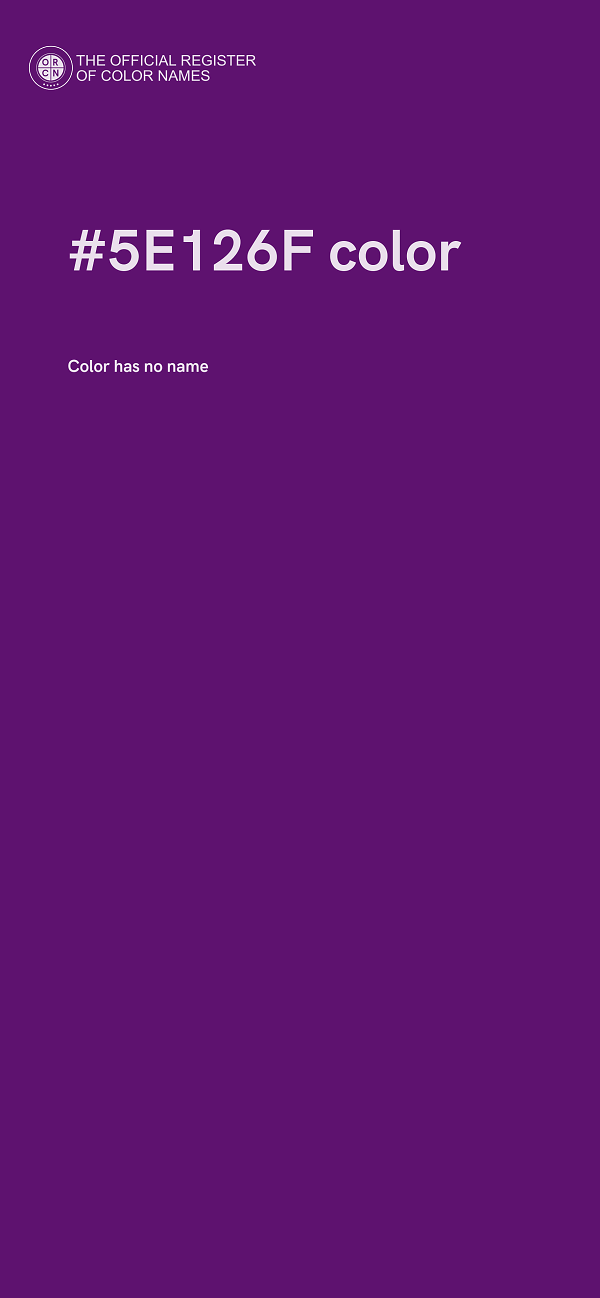 #5E126F color image